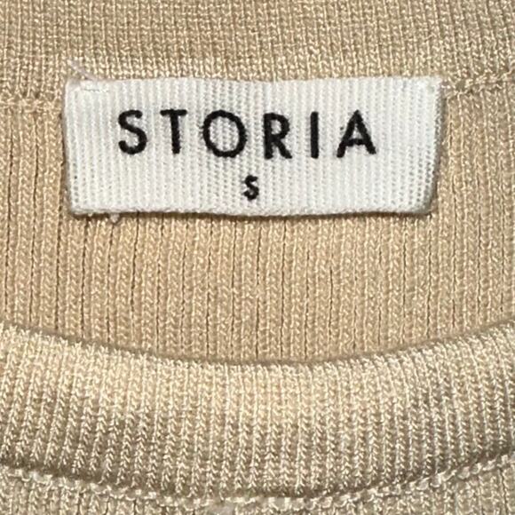 Storia Multi Color Striped Ribbed Bodycon Mini Dress Size Small - Picture 5 of 14